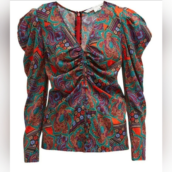 1518- Veronica Beard Women's Blouse Size 2 NWT - Picture 2 of 10